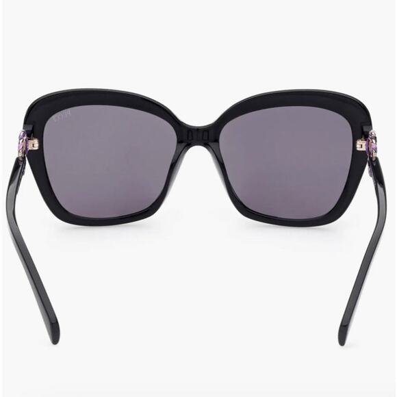 58mm Butterfly Sunglasses Emilio Pucci  Shiny Black  Smoke main image 11